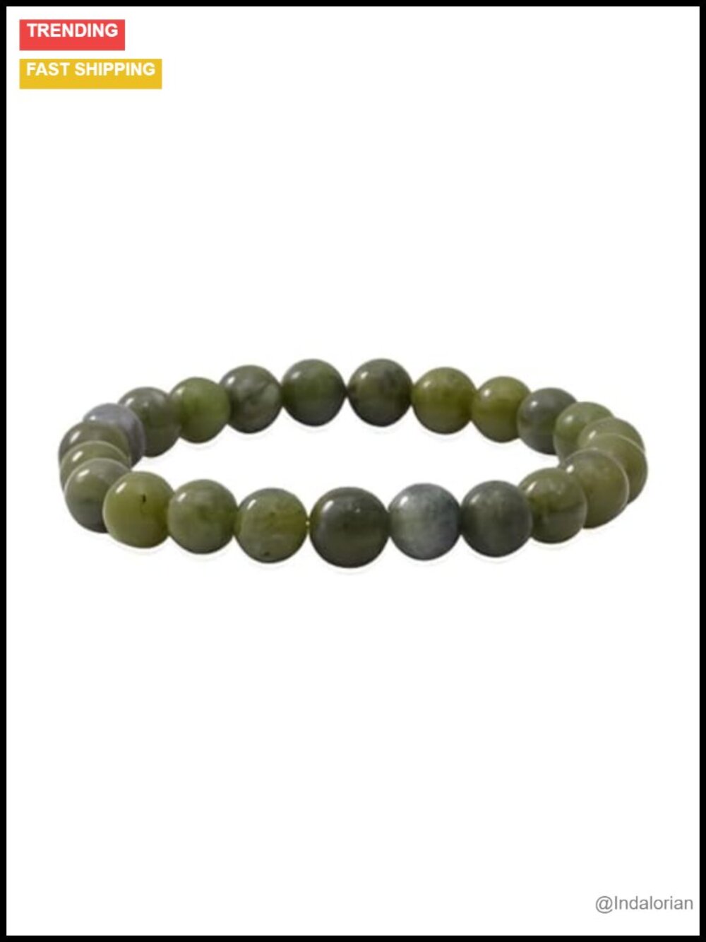 Genuine Irish Connemara Marble Stretch Bracelet Handcrafted Women's Jewelry